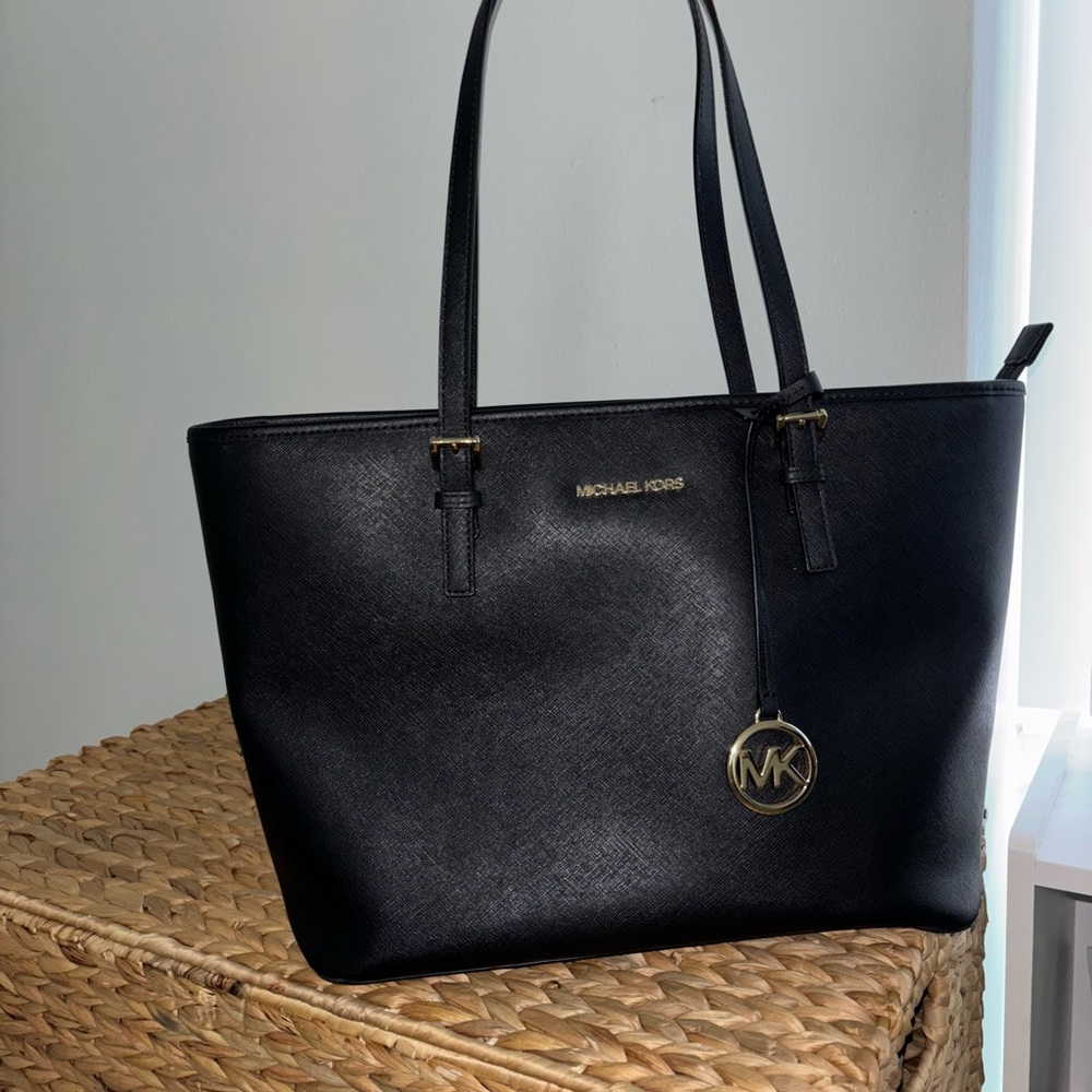 Michael Kors Black Saffiano Leather Tote